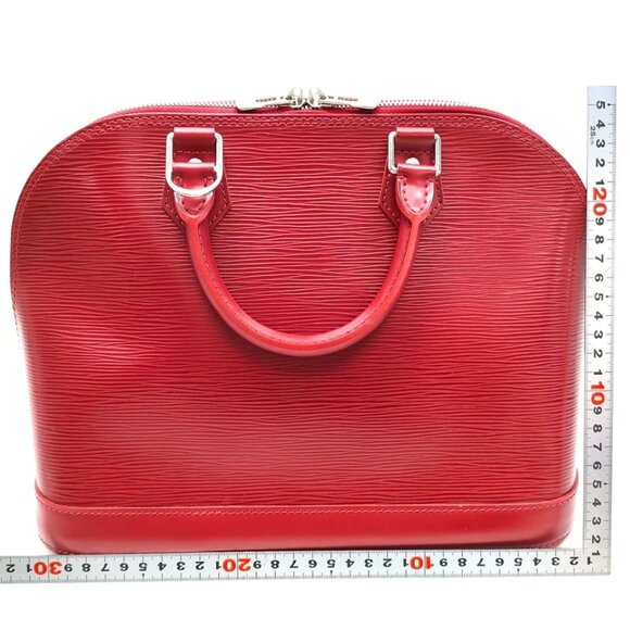 Louis Vuitton LV Hand Bag Alma BB red Epi 649-082125 - Picture 2 of 14